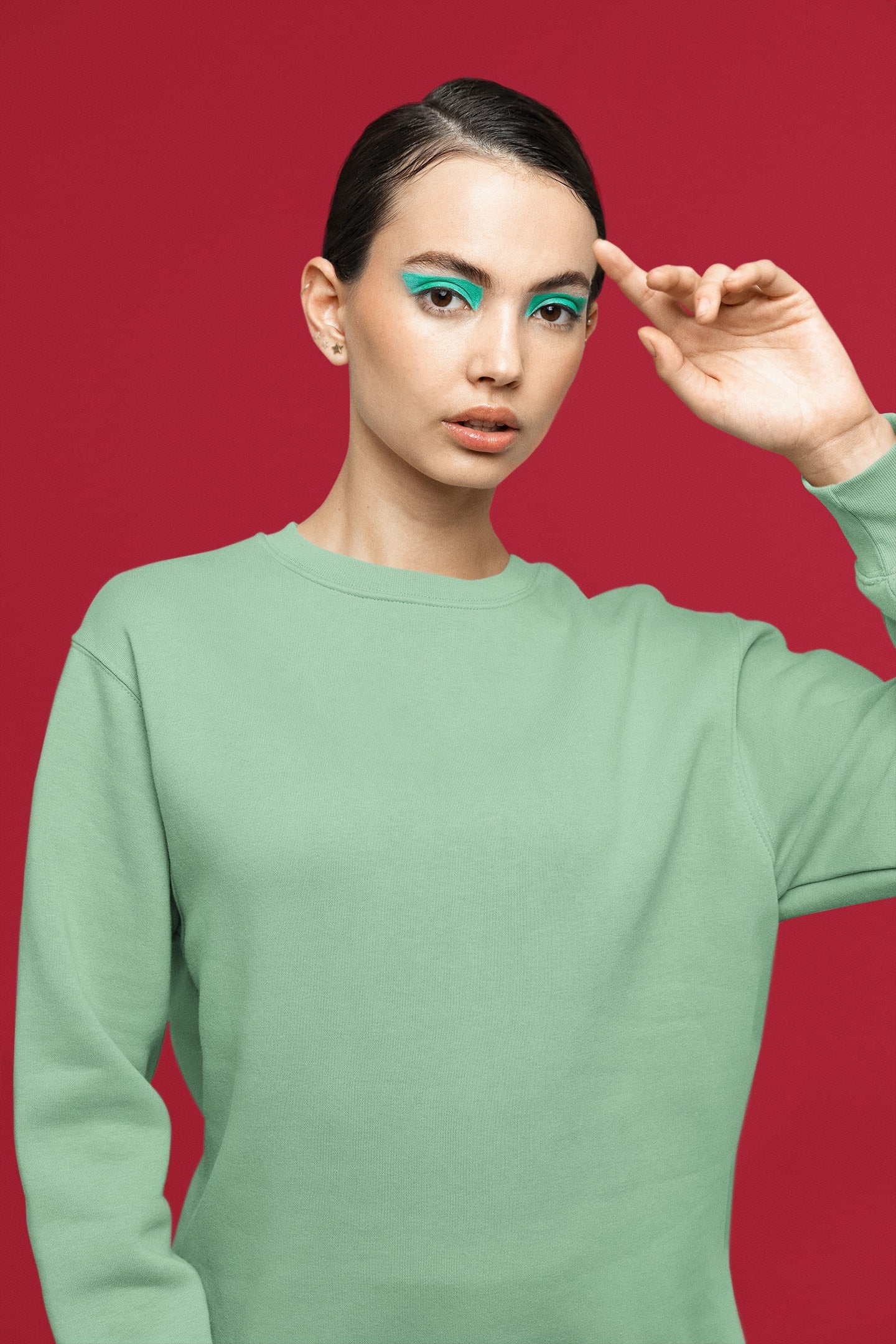 Women's Mint Green Sweatshirt | The OddBall Wagon image 2
