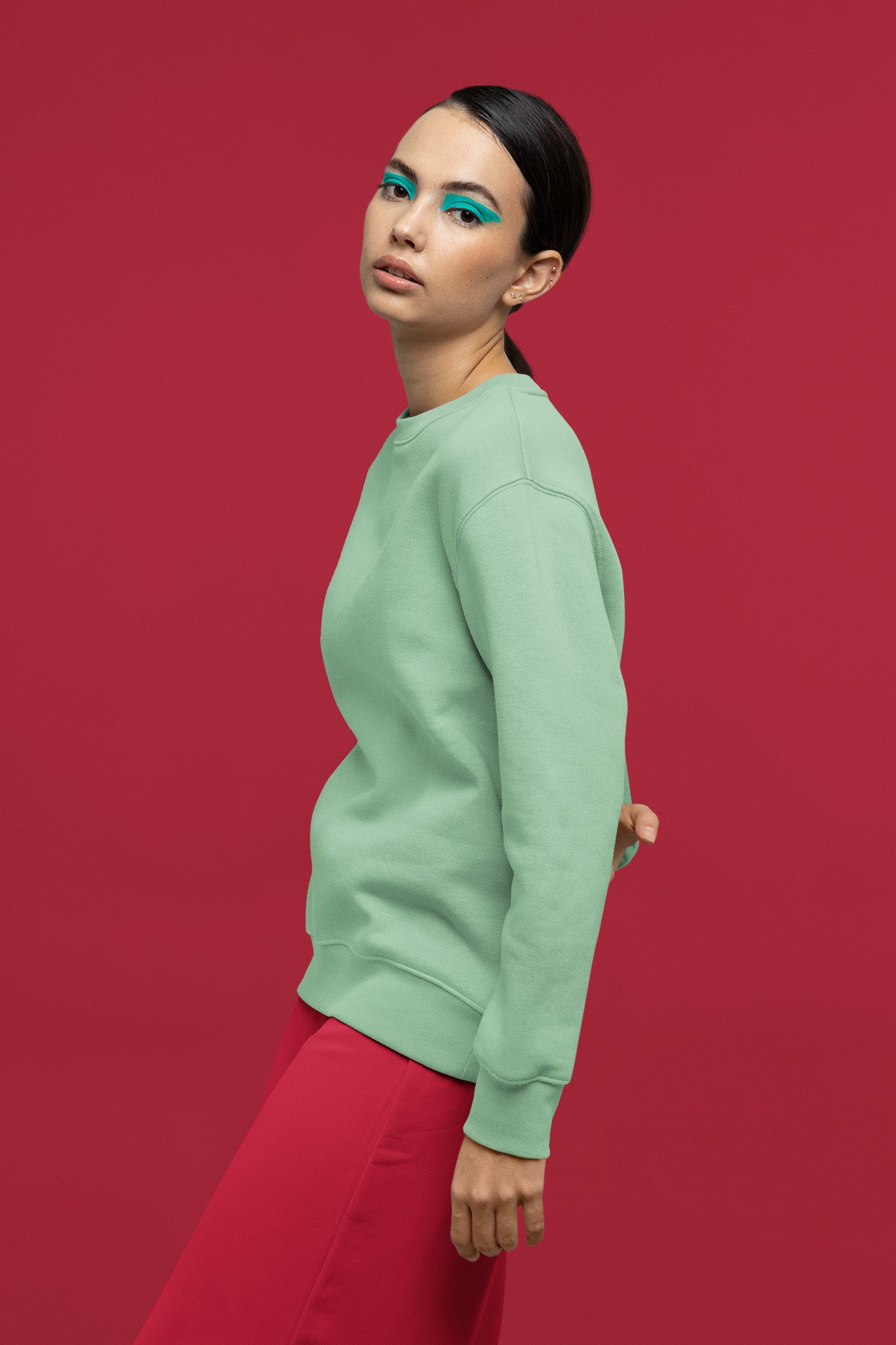 Women's Mint Green Sweatshirt | The OddBall Wagon image 4