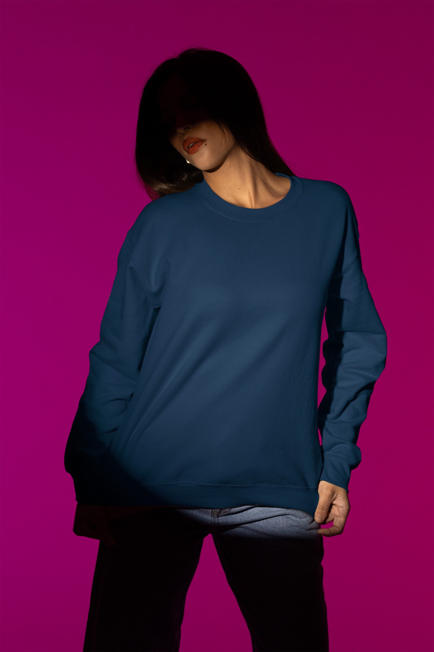Women's Navy Blue Sweatshirt | The OddBall Wagon image 2
