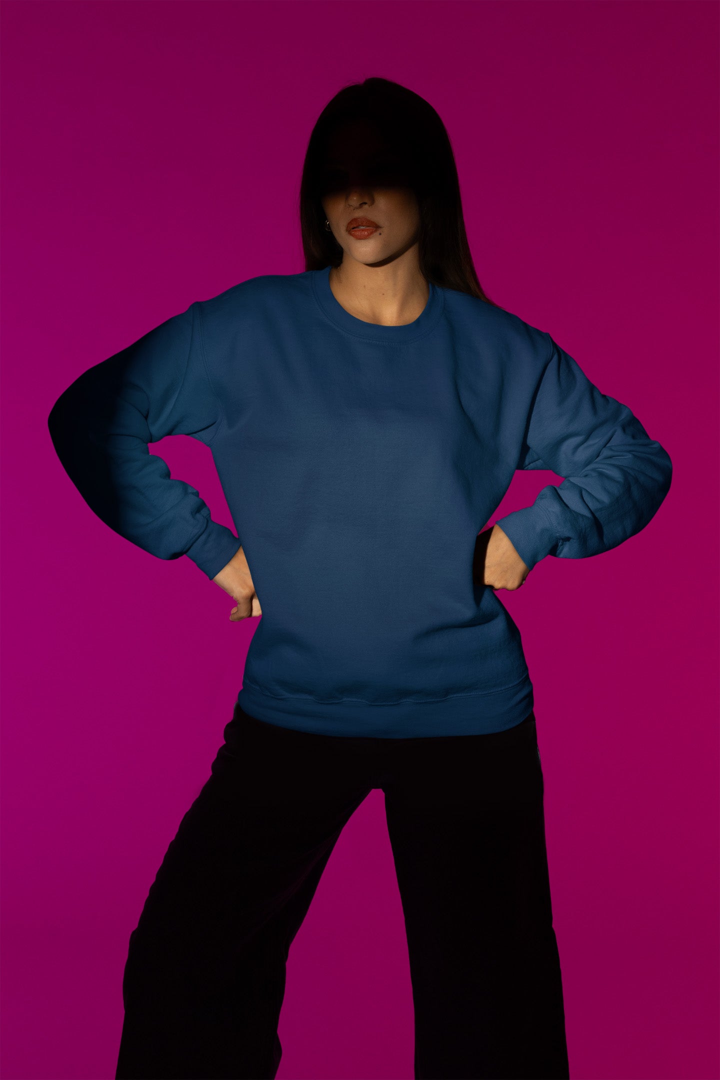 Women's Navy Blue Sweatshirt | The OddBall Wagon image 3