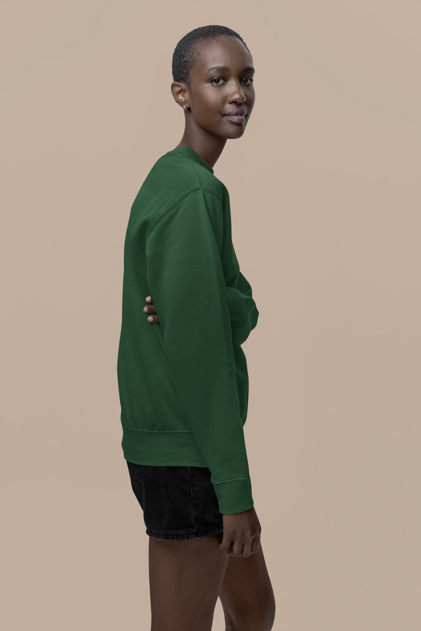Women's Olive Green Sweatshirt | The OddBall Wagon image 3