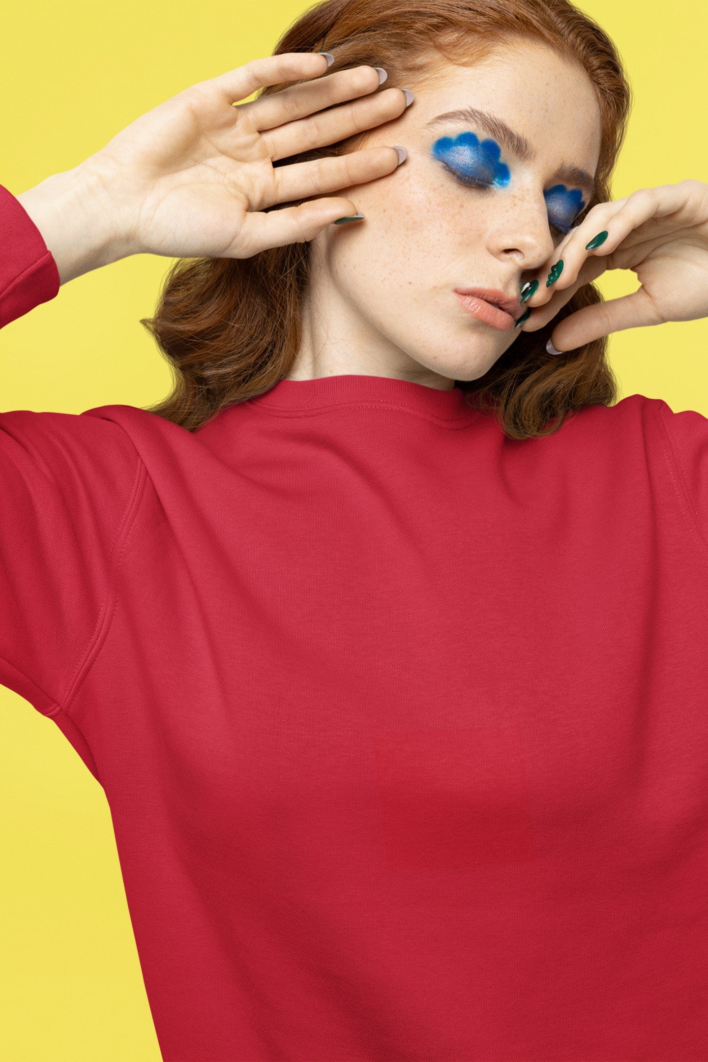 Women's Red Sweatshirt | The OddBall Wagon image 3