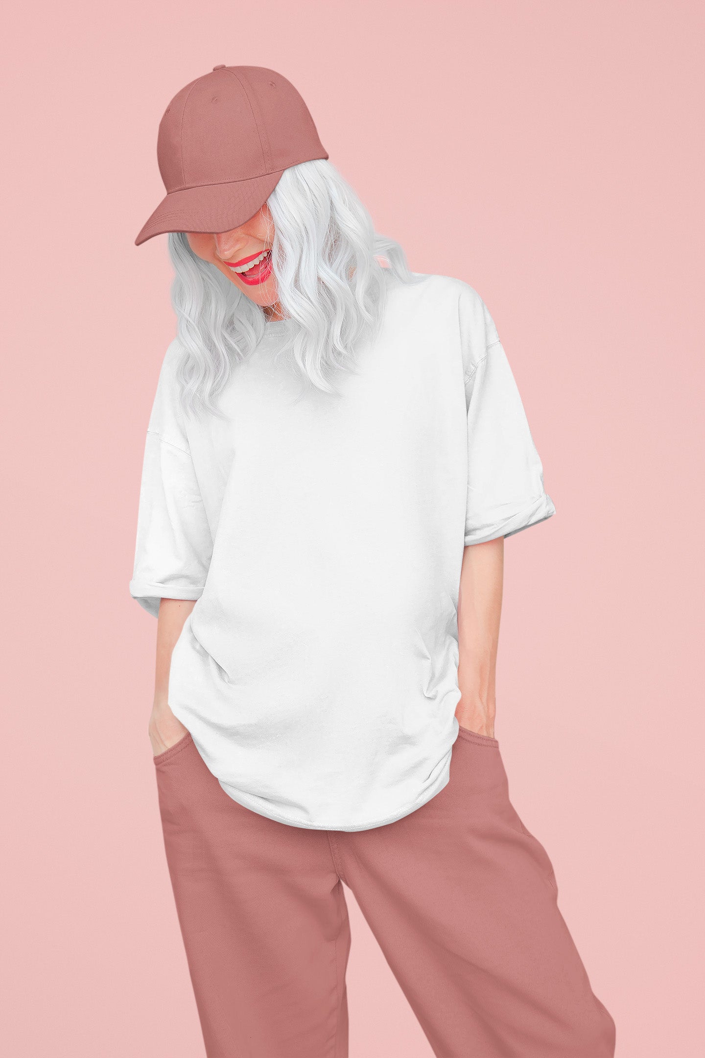 Women’s Oversized T-Shirt – White image 3