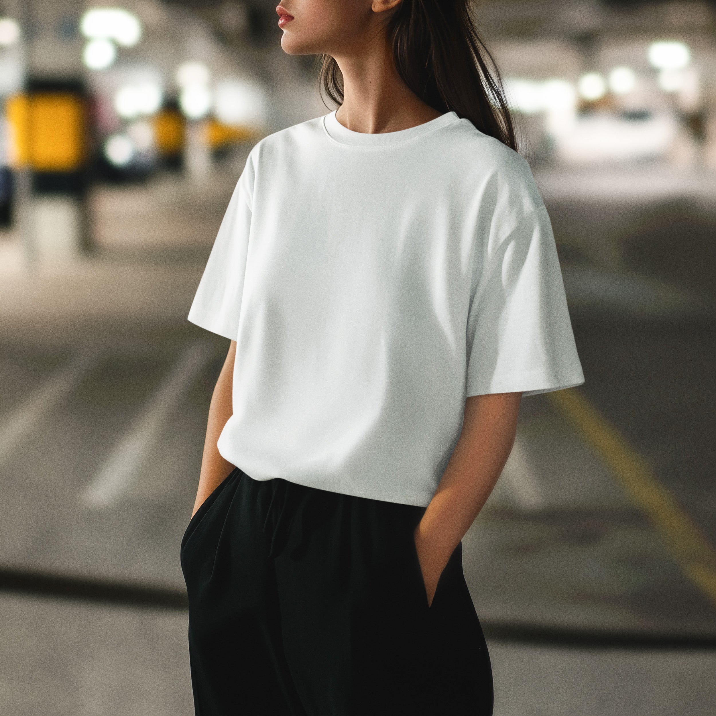 Women’s Oversized T-Shirt – White image 5