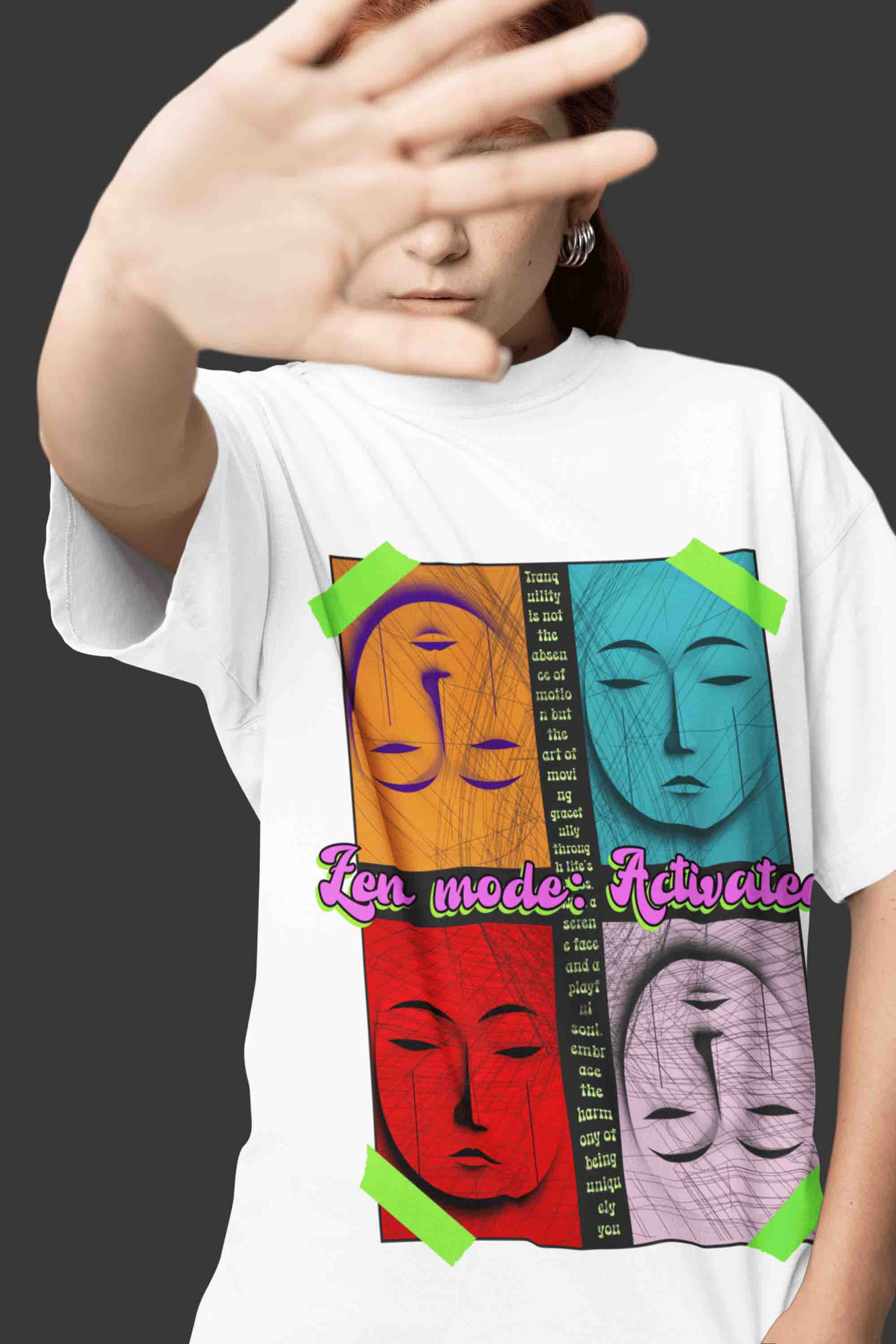 Zen Mode Oversized T-Shirt | The OddBall Wagon image 3