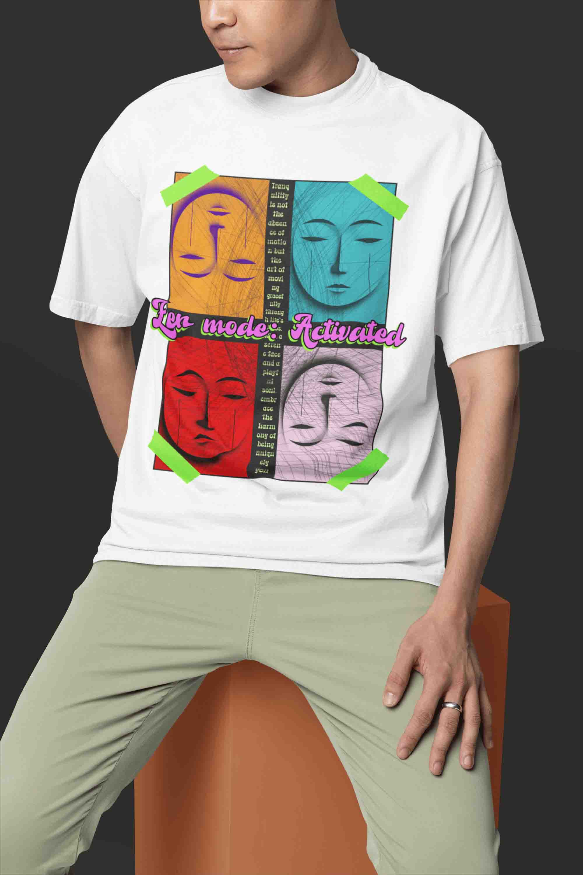 Zen Mode Oversized T-Shirt | The OddBall Wagon image 4