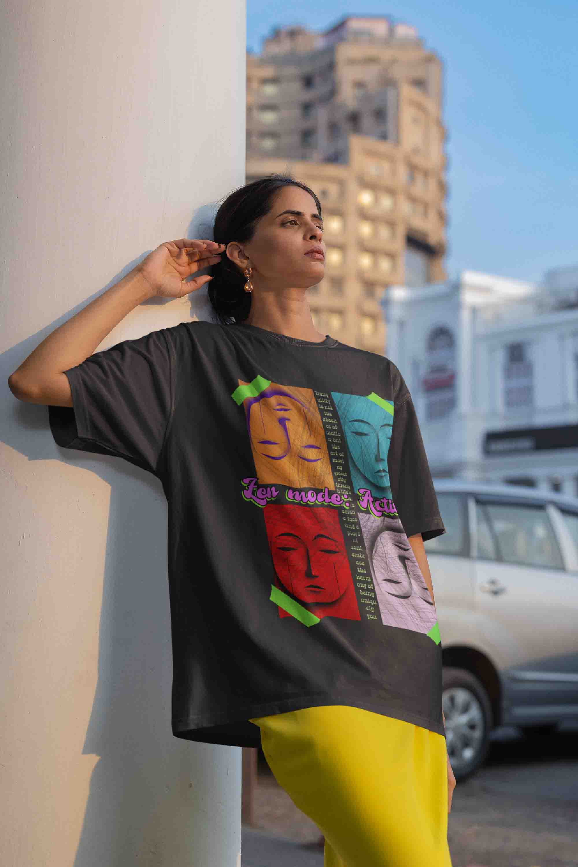 Zen Mode Oversized T-Shirt | The OddBall Wagon image 2