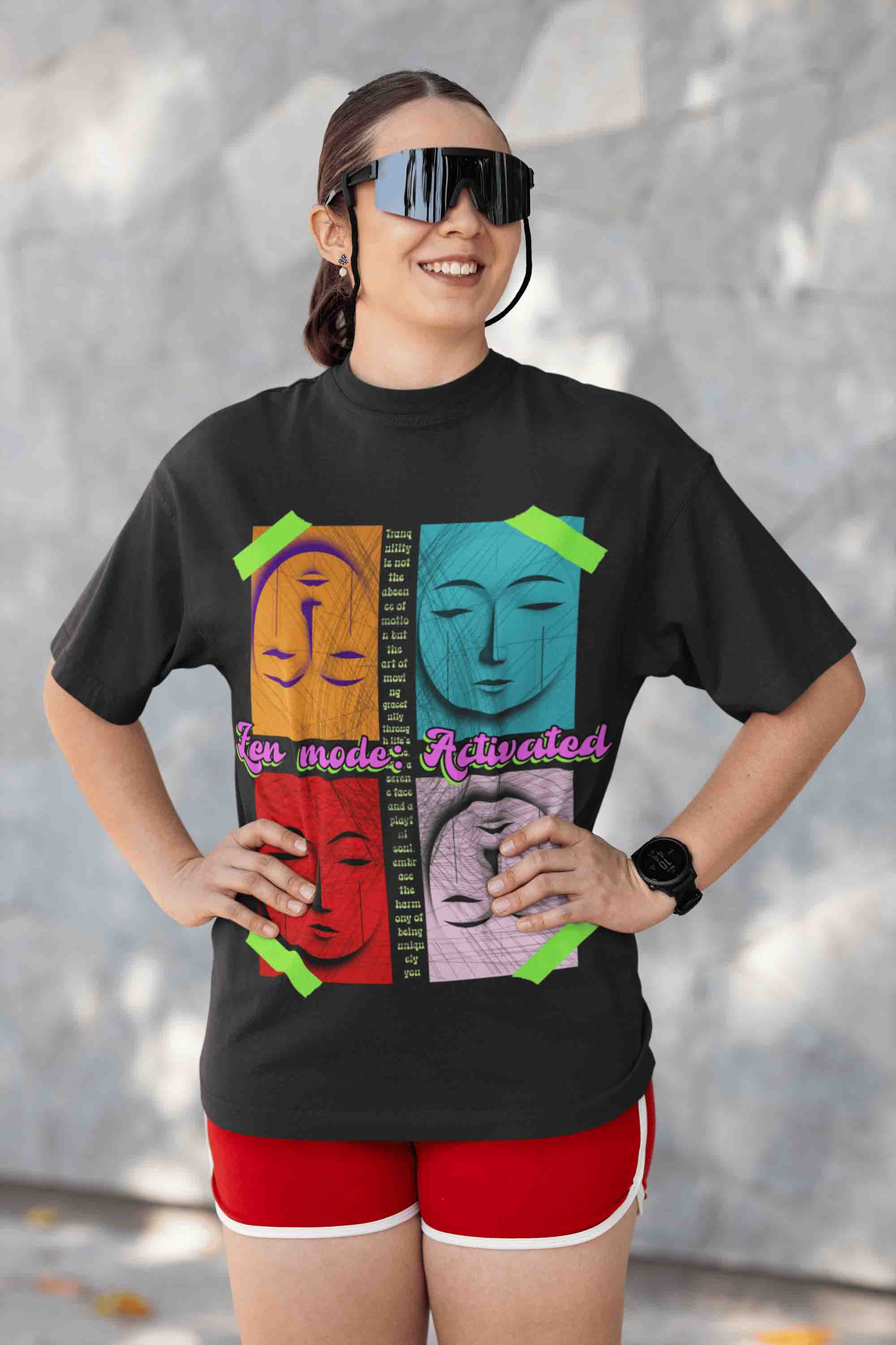 Zen Mode Oversized T-Shirt | The OddBall Wagon image 3