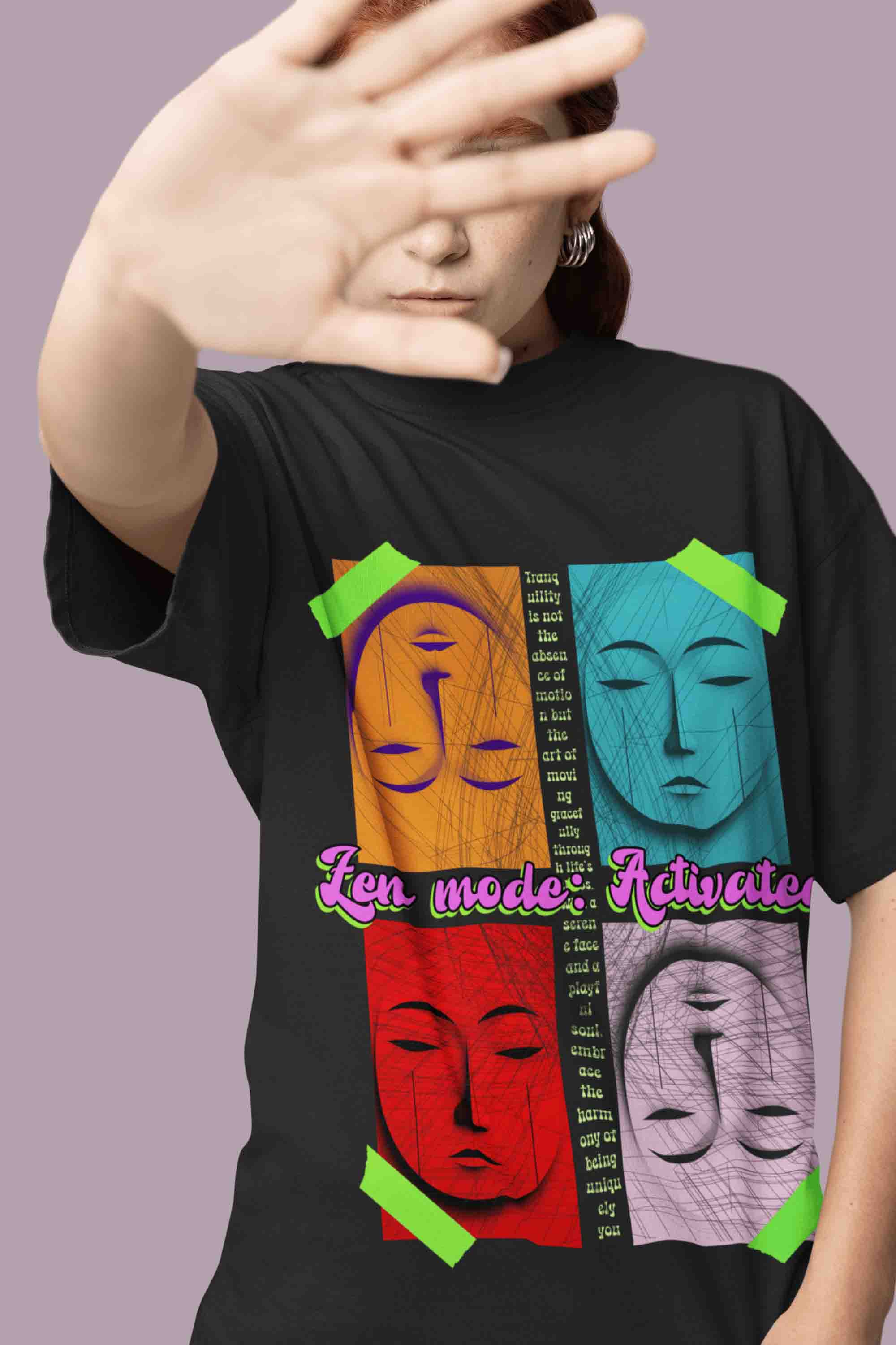 Zen Mode Oversized T-Shirt | The OddBall Wagon image 5