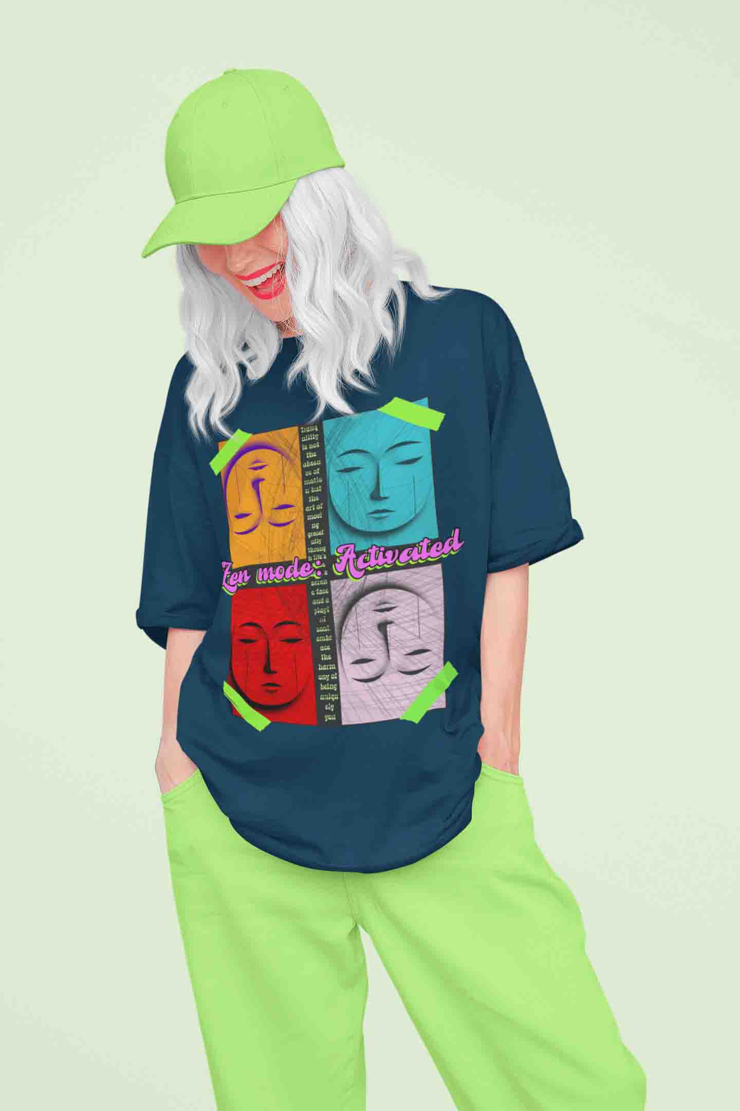 Zen Mode Oversized T-Shirt | The OddBall Wagon image 2