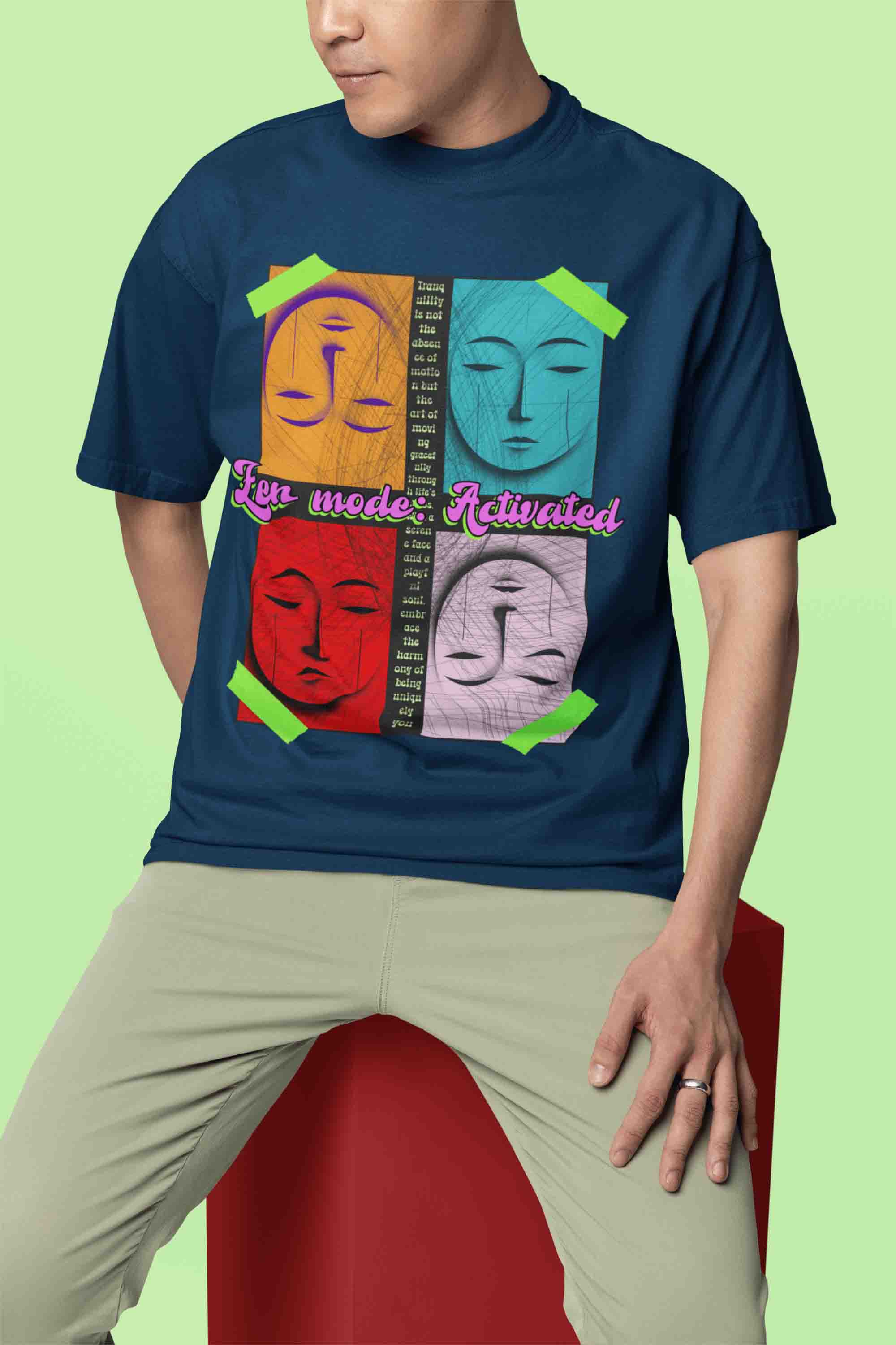 Zen Mode Oversized T-Shirt | The OddBall Wagon image 3