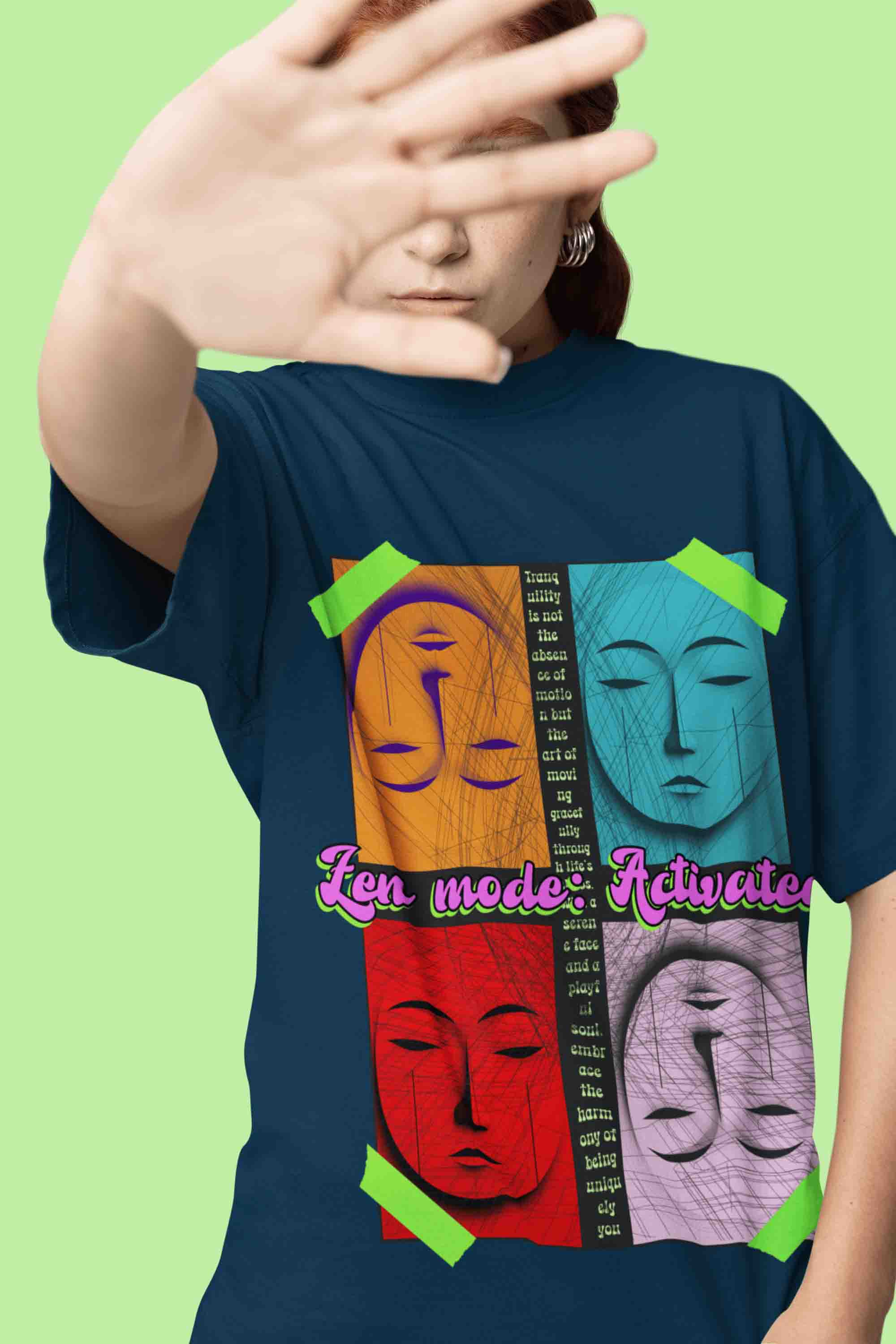Zen Mode Oversized T-Shirt | The OddBall Wagon image 4